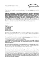 Thesis instructions new